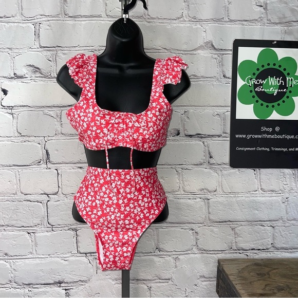 Pink lily swimsuit medium - Picture 2 of 5